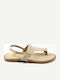 Women's Flat Sandals Beige