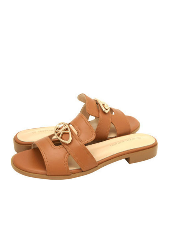 Women's Flat Sandals Tabac Brown