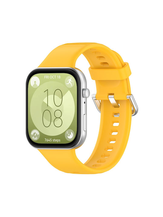 Silikon Tragbare Hülle in Gelb für Huawei Watch Fit 3 / 4 / 5 / 4 Pro / 5 Pro