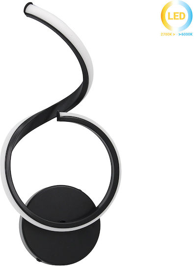 Keskor Modern Wall Lamp with Integrated LED and Switch 15x12x30cm