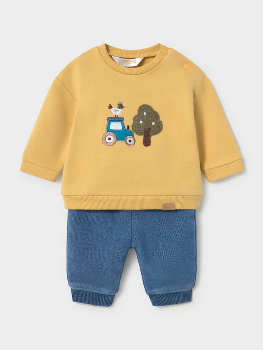 Mayoral Set pentru copii cu pantaloni ocru 2 buc