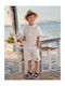 Kids Set with Shorts Summer 2 Pieces White