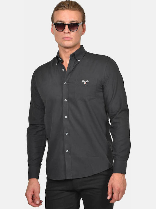 Berto Lucci Long Sleeve Cotton Shirt in Regular...