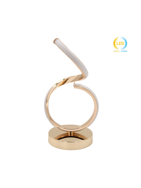 Keskor Metal Table Lamp LED with Gold Base