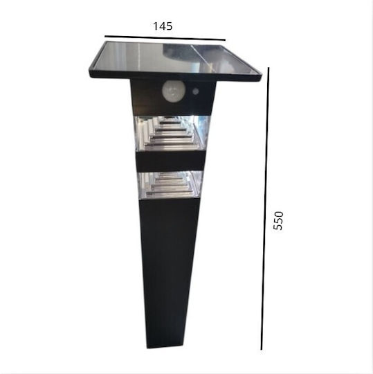 Solarleuchte Boden Spalte 2.5W mit Bewegungssensor und Fotowiderstand IP65 14.5x55cm