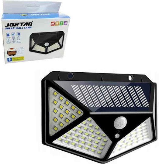 Jortan Wall Mounted Solar Light with Motion Sensor and Photocell IP65 14.5x13.5cm