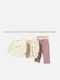 Kids Tracksuit Set With Jacket Purple 3 Pieces