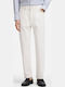 Pantaloni De Blugi Pentru Bărbați Slim Tapered Fit Albi