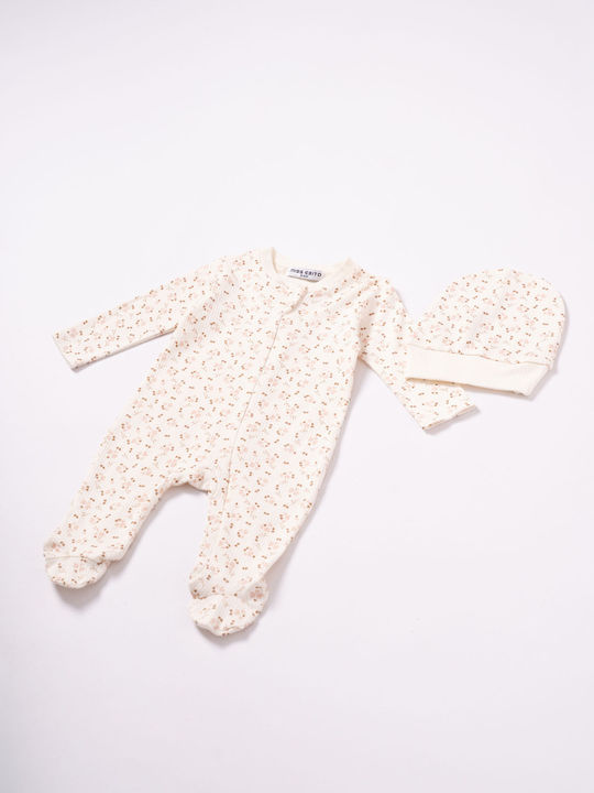 Evita Mini Ecru Baby-Strampler