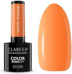 Claresa Gel Nagellack Farbe Orange Soak Off UV LED