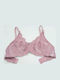 Pink Bra Without Padding With Underwire