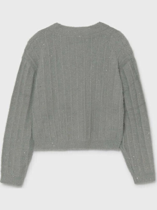 Kids Knitted Cardigan Grey