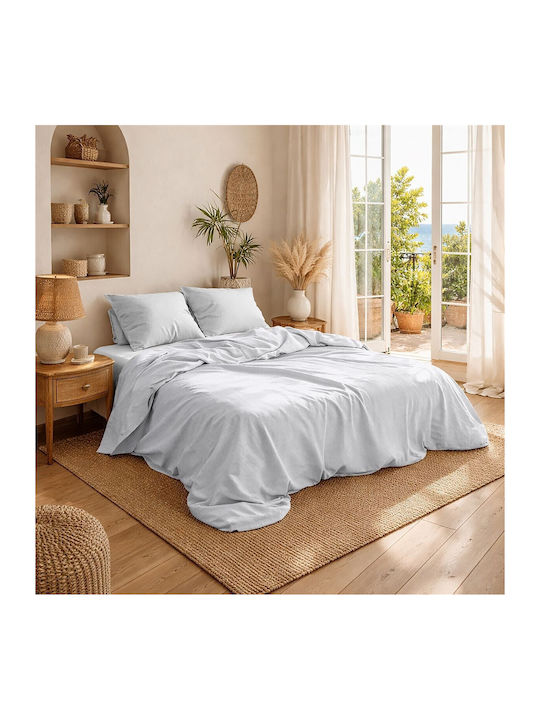 Dimcol Κουβέρτα Πικέ Υπέρδιπλη 255x270εκ. White