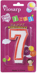 Birthday Number Candle 7 Happy Birthday