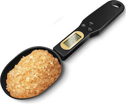 Cântar de bucătărie digital sub formă de linguriță până la 0.5kg Negru Cântar de bucătărie digital sub formă de linguriță până la 0.5kg Negru