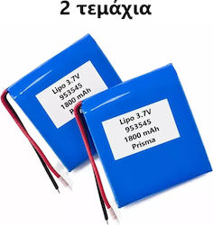 Panasonic Батерия Li-Po 3.7V 1800mAh За RC Превозно Средство 2 Бройки Panasonic Батерия Li-Po 3.7V 1800mAh За RC Превозно Средство 2 Бройки