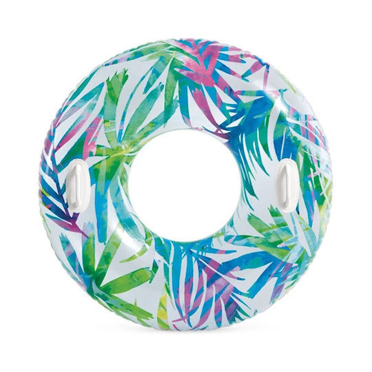 Intex Kinder Schwimmringe mit Griffen Tropical Leaves 97cm