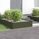 vidaXL Metallic Garden Hedge 1x1m 4 Pieces