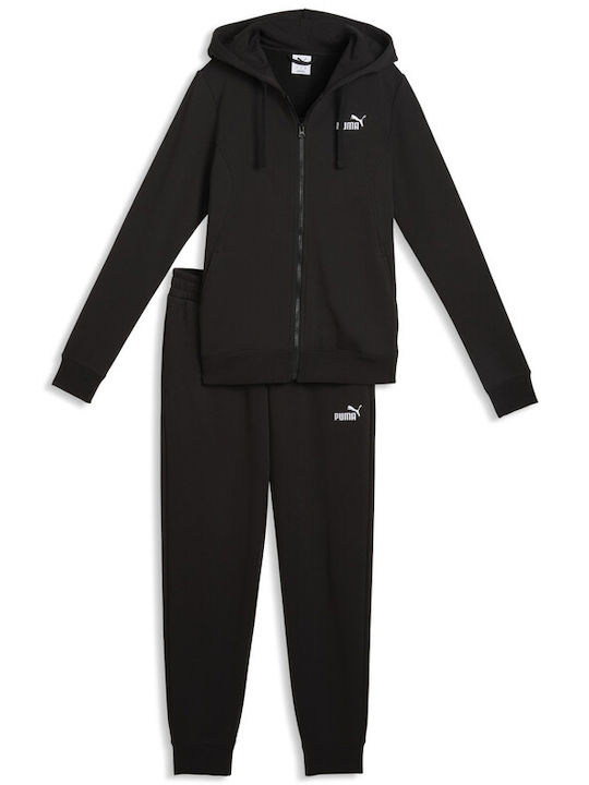 PUMA Set trening cu glugă Negru