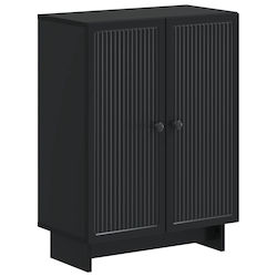 vidaXL Ντουλάπι Μπάνιου 59.5x31x80cm Μαύρο