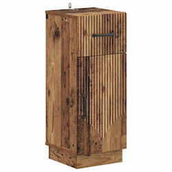 vidaXL Ντουλάπι Μπάνιου 30x31x77cm Μαύρο