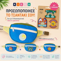 Kietla Σετ Διακοσμητικά Αυτοκόλλητα Βέλκρο Patch 3 Τεμάχια Pop