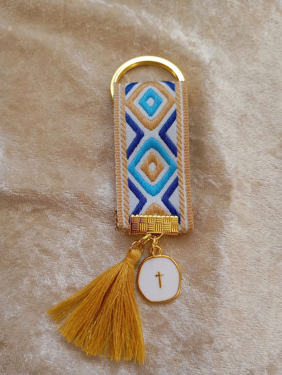 By Anastasia's Art Creations Christening Charm Keychain Gold 25 Pieces