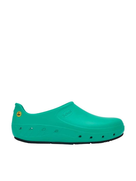 Scholl Men's Anatomic Clogs Green