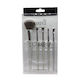 Professional Set with Make Up Brushes from Synthetic Bristle 5 Pieces