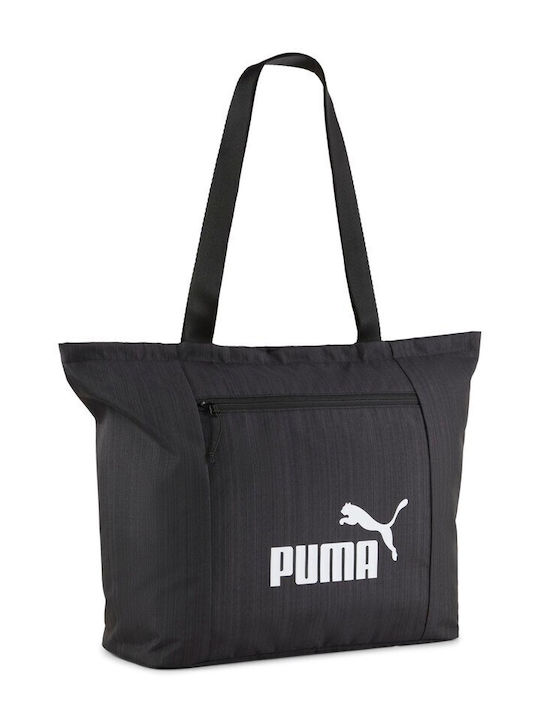 Base Fabric Women's Shoulder Shopper Bag Black