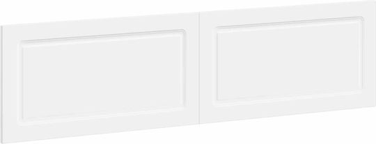 vidaXL Hölzernes Kopfstützen für Betten Weiß 200x50cm