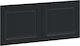 vidaXL Wooden Black Bed Headboard 120x50cm