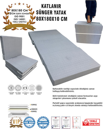 SteweHome Single Mattress 80x180x10cm