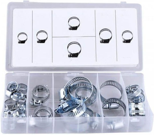 Inox Schlauchschellen 6 Größen 26 Stück Schlauchschellen Sortiment 26 Stück