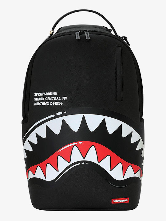 Sprayground Shark Central Bubbly Черна Ученическа Раница Основно Клас 2026