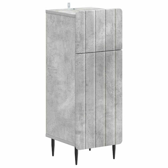 vidaXL Badezimmerschrank 30x31x79,5cm Grau