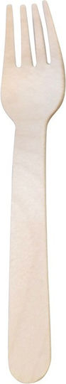 Biodegradable Wooden Disposable Fork EM.6983 100pcs