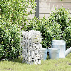 vidaXL Gartenzäune Material 4 Stück Silber vidaXL Gartenzäune Material 4 Stück Silber