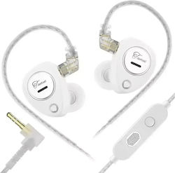 Kz Taurus Mic Hi-fi Ακουστικά In-ear Λευκά Μικρ...