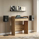 Vidaxl Πίνακας Dj Artisan Δρυς 82 X 45 X 102 Εκ Επεξεργασμένο Ξύλο