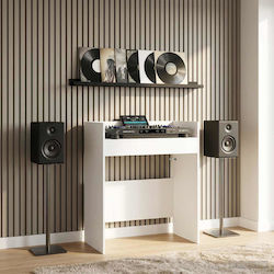 Vidaxl Πίνακας Dj Λευκό 102 X 45 X 102 Εκ Επεξεργασμένο Ξύλο