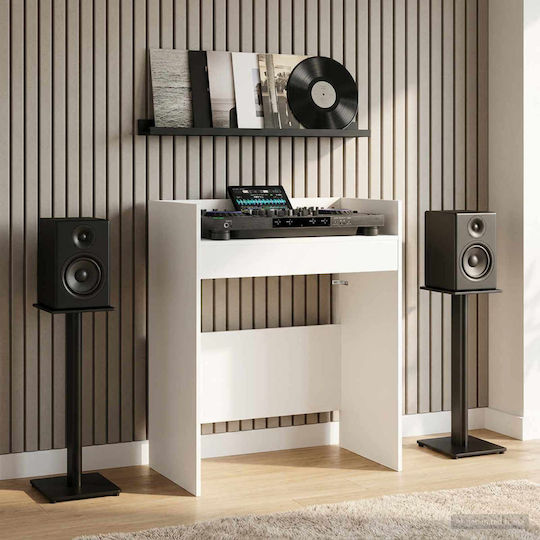 vidaXL DJ Table White 82 x 45 x 102 cm Engineered Wood