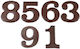 Number From Plastic Black 200mm 7 Mp Num 200 7