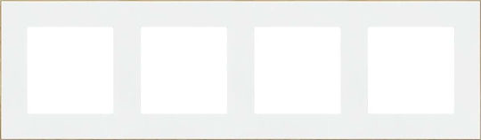 Simon 55 4-fold Frame Duo White Gold Base Trd4.166/111