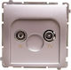 Simon Basic Antenna Jack R-tv End Through Hole Sockets Silver Matt Bmzak10 1.01 43