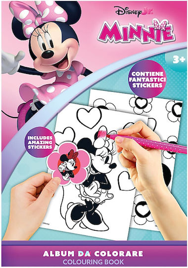 Colouring Book 80 Stickers Minnie 31x23cm Disney