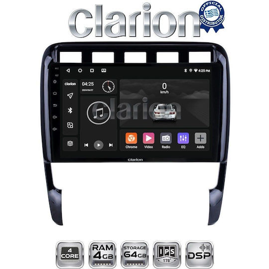 Clarion Ηχοσύστημα Αυτοκινήτου για Porsche Cayenne 2002>2011 (Bluetooth/USB/WiFi/GPS/Apple-Carplay/Android-Auto)