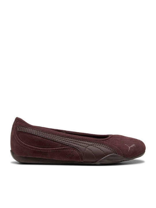 PUMA Γυναικείες Μπαλαρίνες σε Καφέ Χρώμα