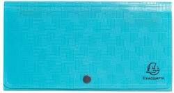 Accordion File Folder Exacompta 26x14cm 7 Positions Button Cyan 55399e Accordion File Folder Exacompta 26x14cm 7 Positions Button Cyan 55399e