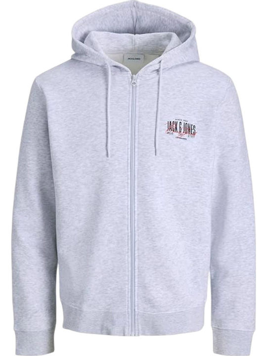 Jack & Jones Яке с Качулка White Melange